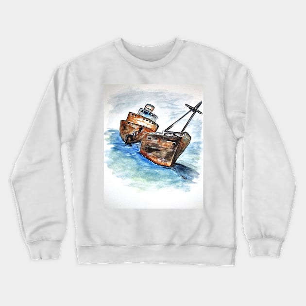 Wrecked Shipper Crewneck Sweatshirt by cjkell